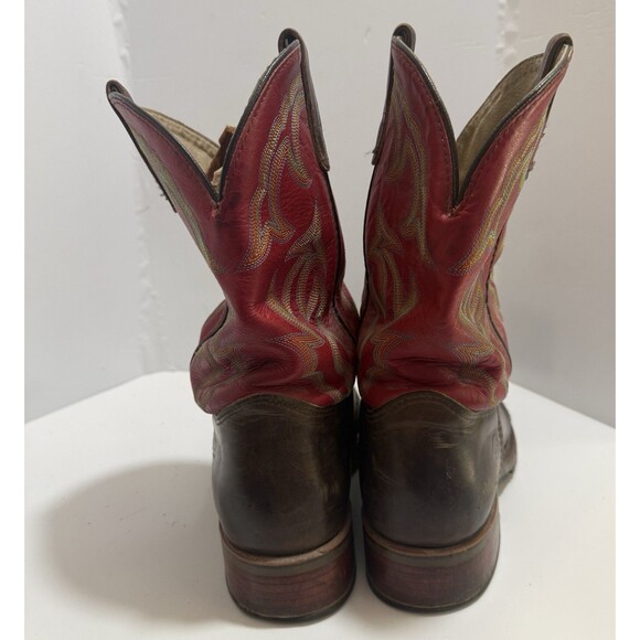 Double H Roper Mens  Cowboy Boots Brown Leather DH3556 10 Size 12D main image 13